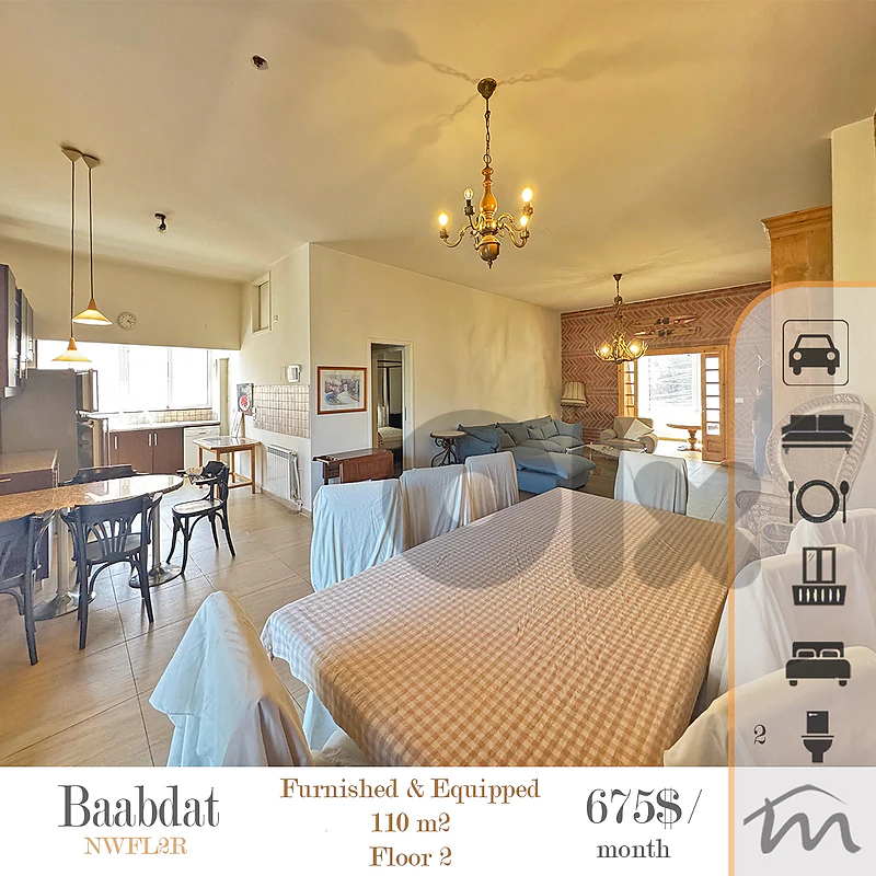 Baabdat | Furnished & Equipped 1 Bedroom Apartment | Floor 2 | Catch Baabdat | Furnished & Equipped 1 Bedroom Apartment | Floor 2 | Catch