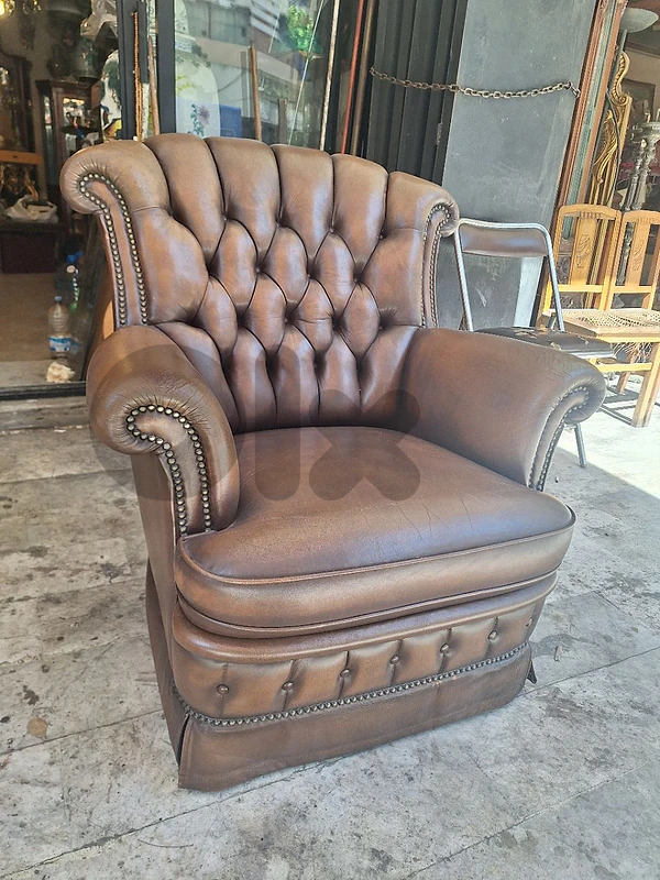 arm chair genuine leather original England