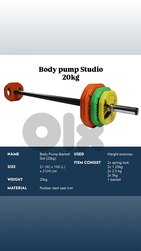 Barbell Body Pump Set 20kg