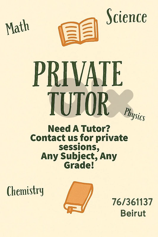 Private Teacher - Tutor - Private Lessons -Agenda