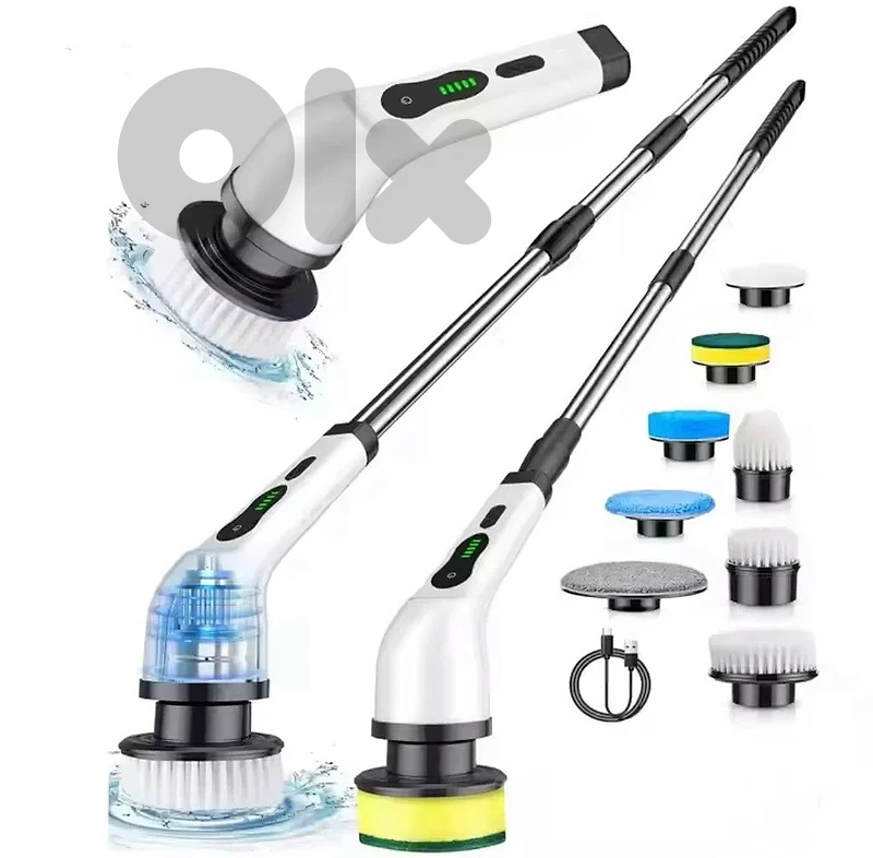 8 in 1  Cordless Electric Spin Cleaning Scrubber