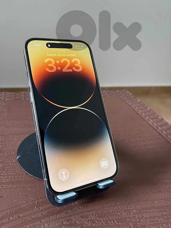 (MJMRK) 100% Battery Super Clean Iphone 14pro Gold 128gb