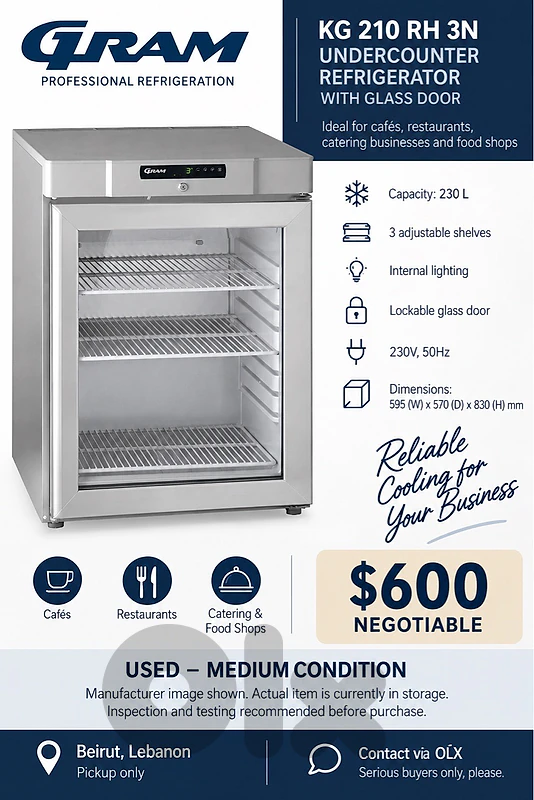 GRAM UNDER COUNTER FRIDGE