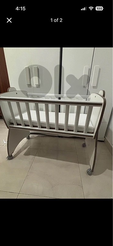 تخت هزاز خشب للبيبي – Baby Rocking Crib