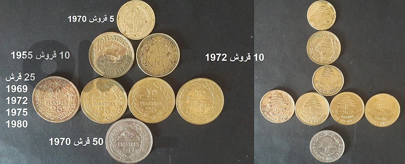 عملات معدنية وورقية وطوابع قديمة