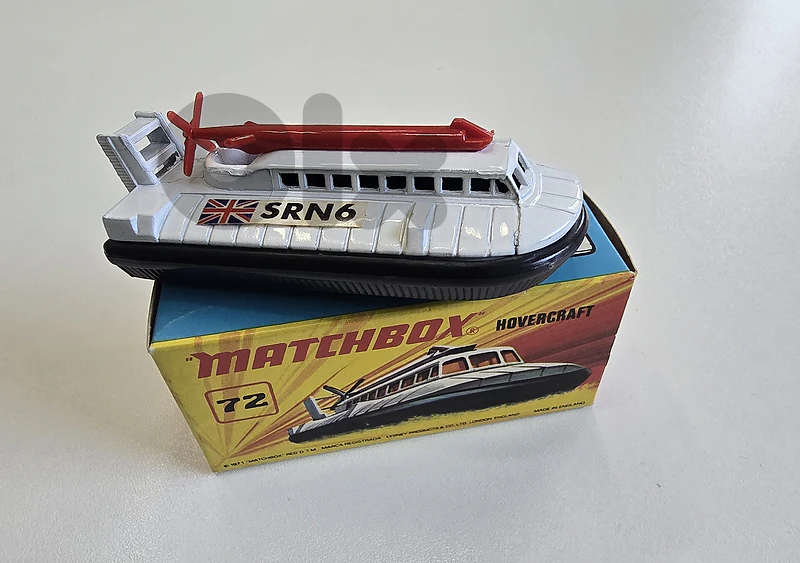 Vintage Lesney MATCHBOX Superfast #72 Hovercraft 1972, MINT