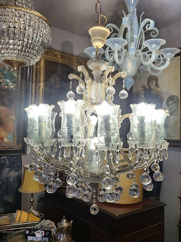 antique crystal chandelier