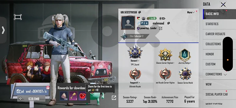 account PUBG dor sale