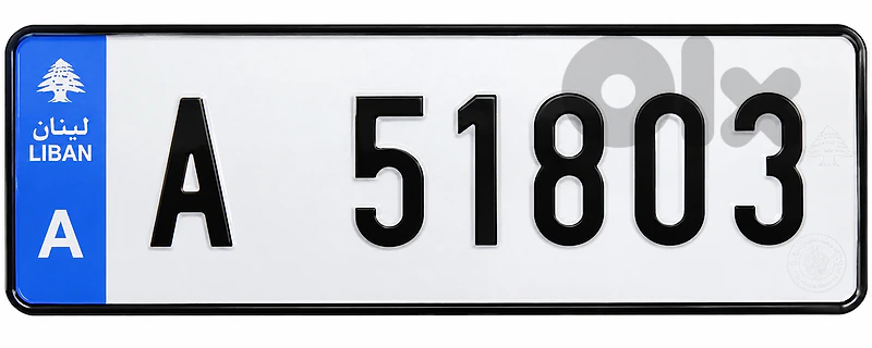 License Plate: A 51803.