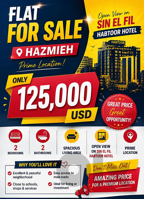Hazmieh flat for sale