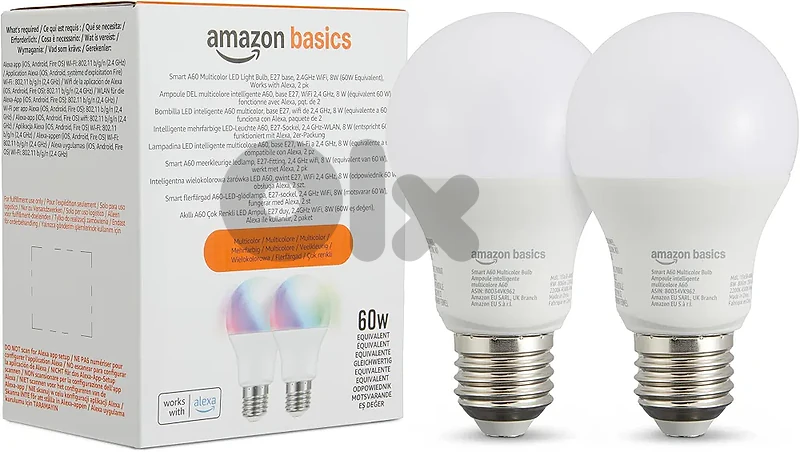 amazon basics smart multicolor led light bulb