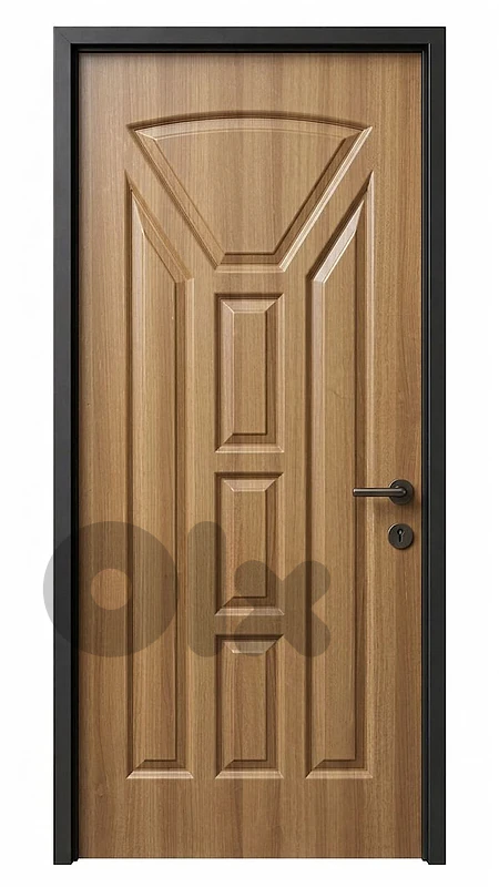 Modern Teak Wood Carved Panel Door