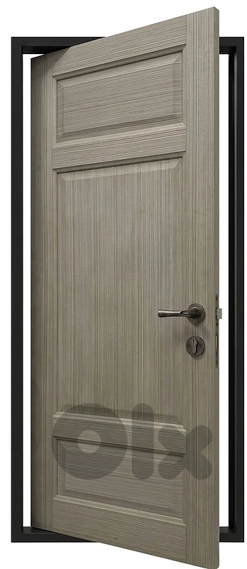 Modern Grey Oak 3-Panel Raised Door