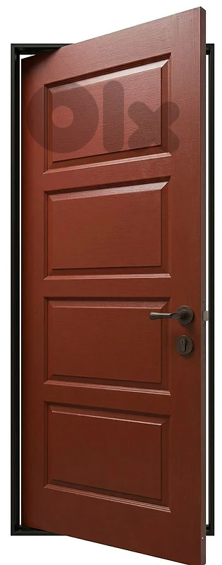Classic Terracotta Red 4-Panel Raised Door