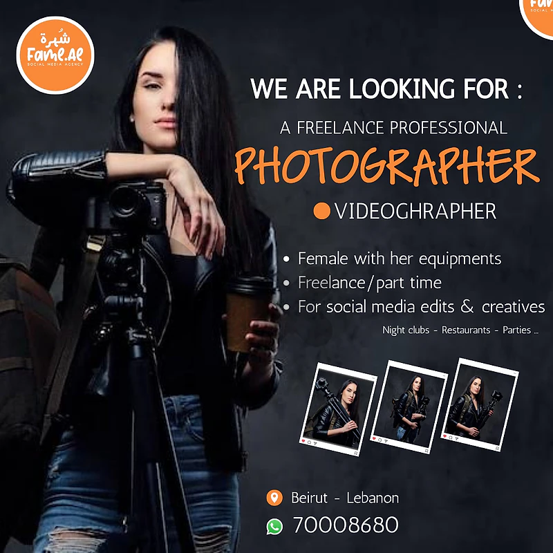 مطلوب videographer
