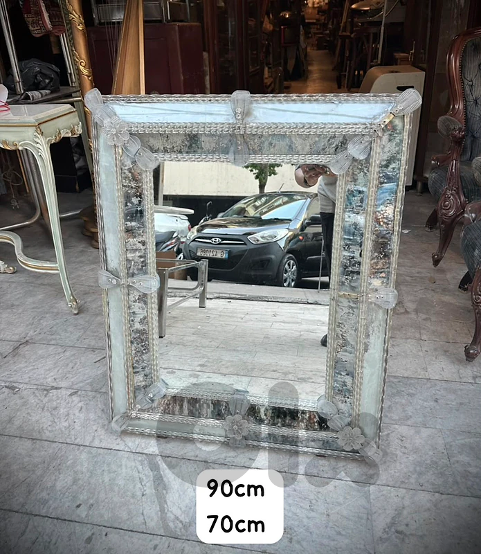 venetian Murano glass Miroir made in italy original 1960's