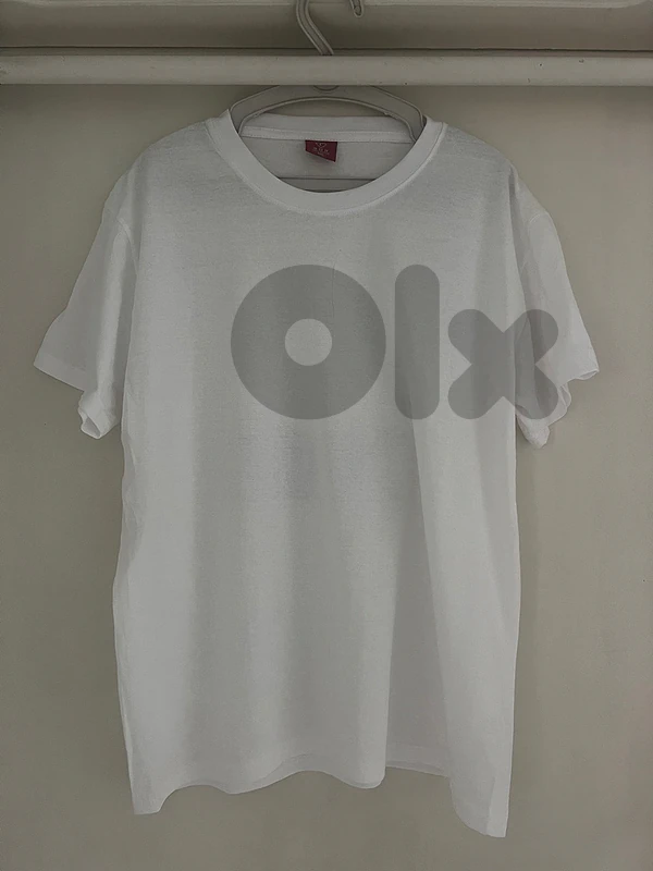 Tshirt White - قميص ابيض نص كم