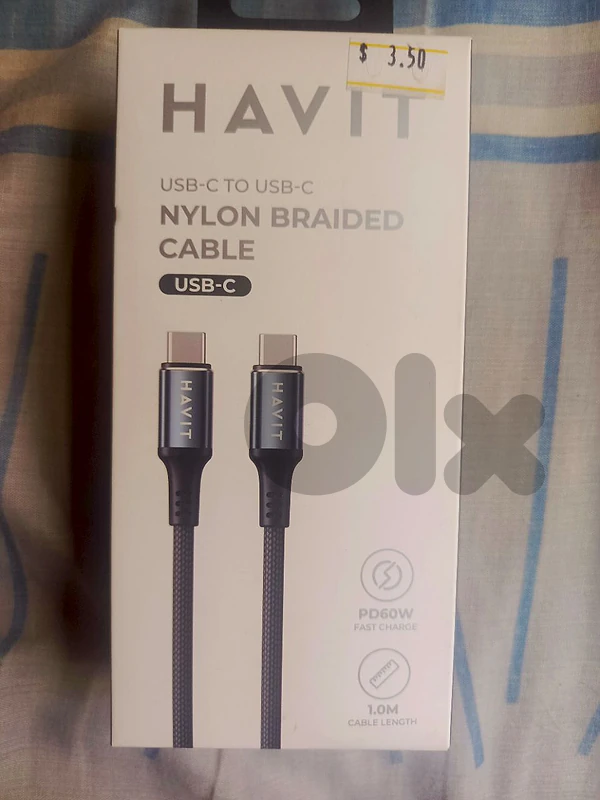 Havit UC 20 Gan 67w with three port + havit usb cable 60w