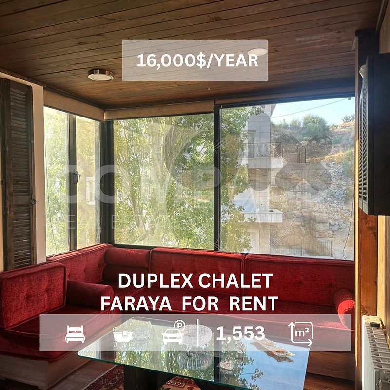 Duplex Chalet for rent  Faraya - prime location