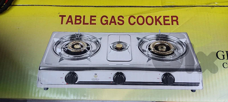 General Compo Cool Gas Stove  ٣ عيون غاز مختوم الاصلي بالكرتونة