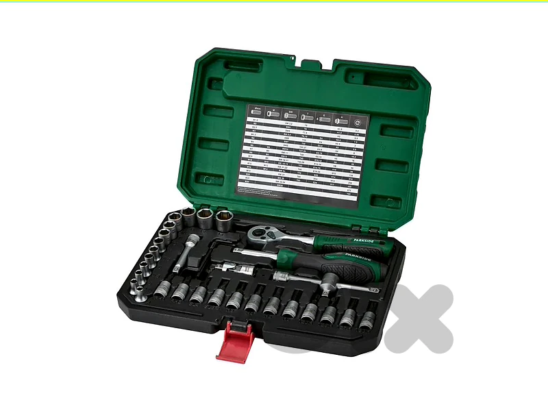parkside socket & bit set