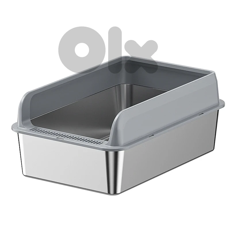 Extra-Large Stainless Steel Cat Litter Box
