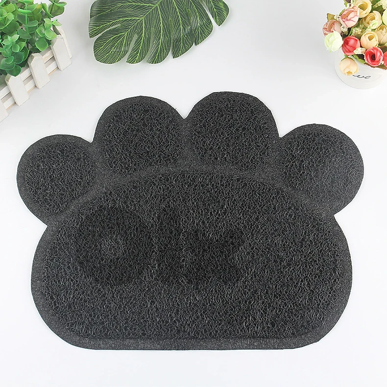 Paw-Shaped Cat Litter Mat – Non-Slip Trapping Mat for Litter Box