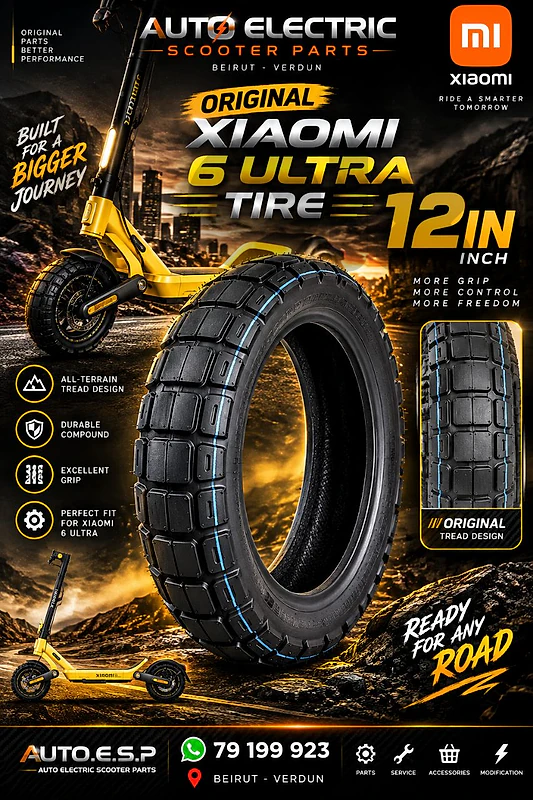 electric scooter orginal Xiaomi 6 ultra tire