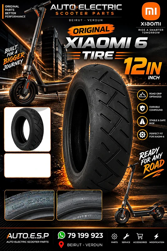 electric scooter orginal Xiaomi 6 tire