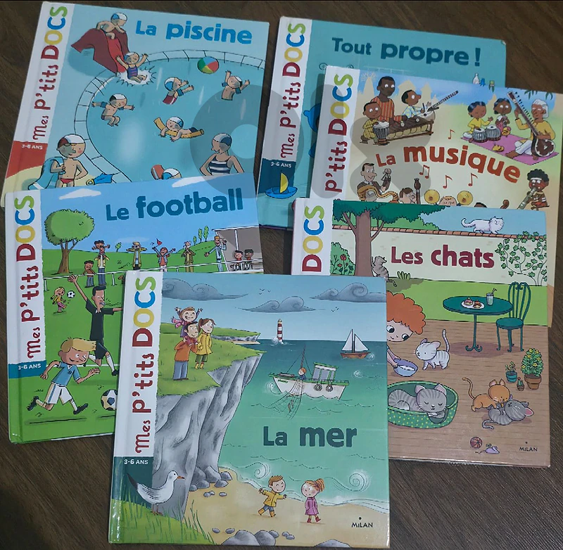 Books for kids - "Mes P'tits Docs" series (Éditions Milan)