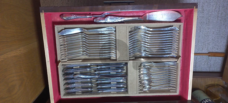 Cutelry of over 120 pieces silver plated German with box