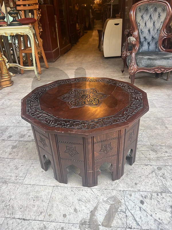 hand crafted ottoman coffe table طاولة نص شرقية سغل تركي قديم اصلي