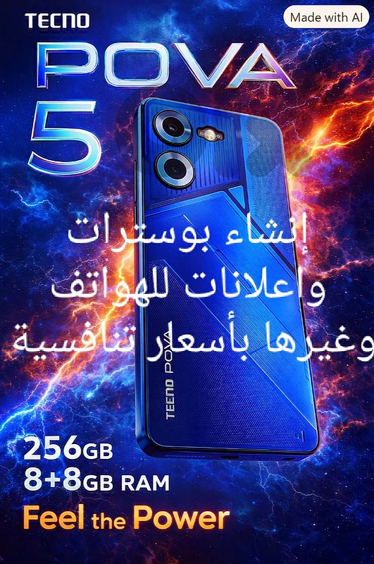 إنشاء بوسترات و اعلانات