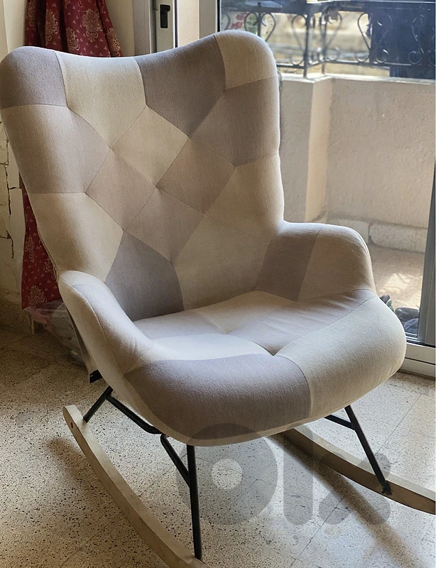 Modern Patchwork Rocking Chair - Very Good Condition