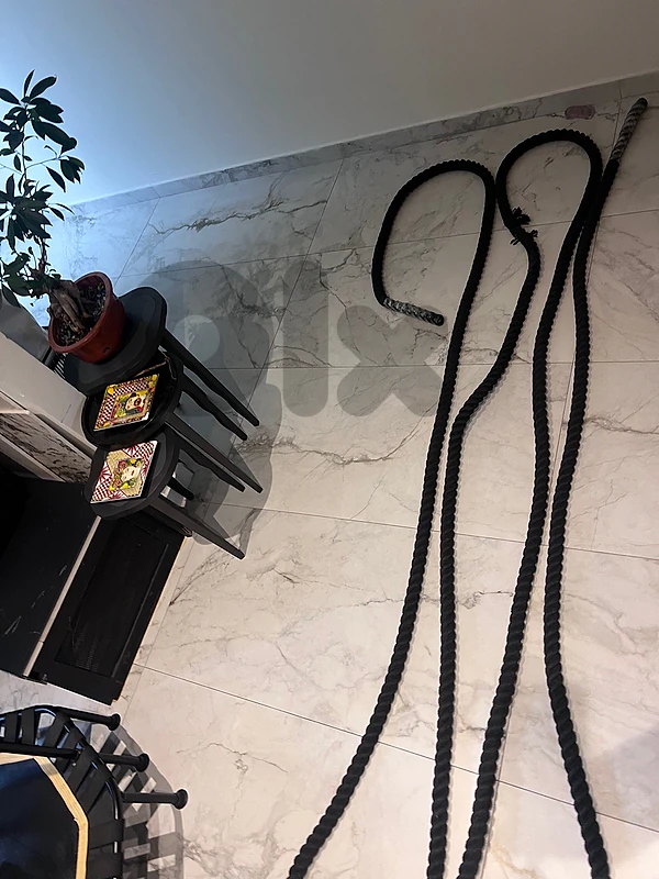 Heavy-Duty Fitness Battle Rope with Heat-Shrink Handles
