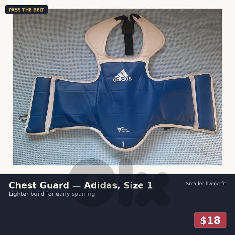 Chest Guard — Adidas, size 1
