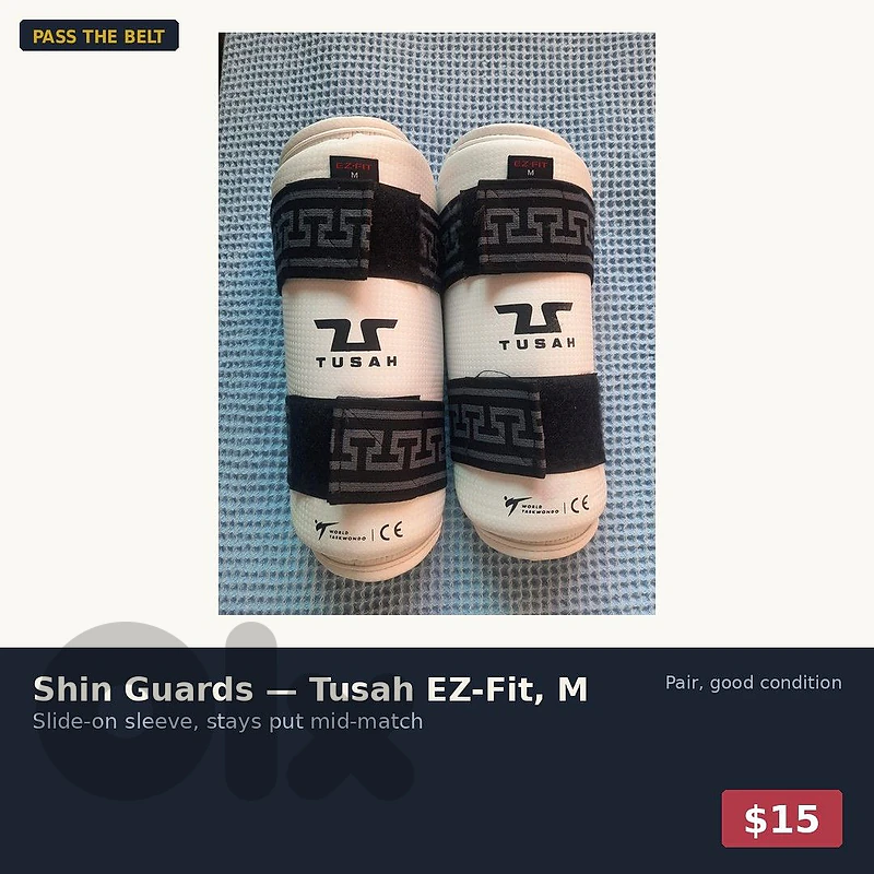 Shin Guards — Tusah EZ-Fit, M