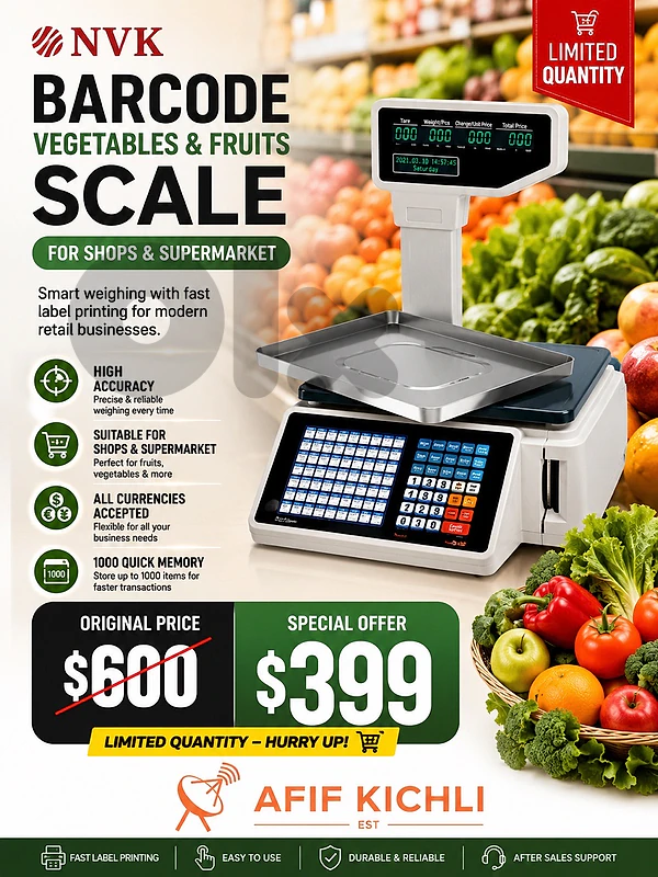Barcode Scale for Supermarket-