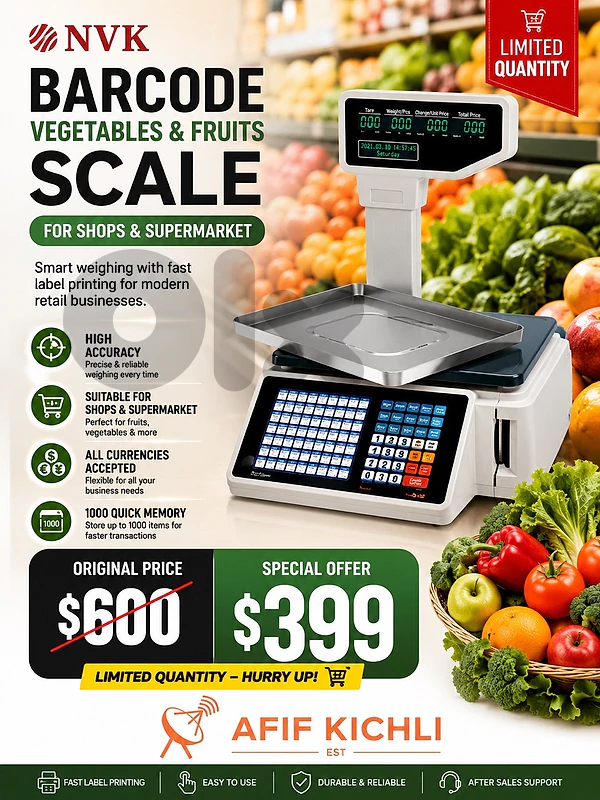 Barcode Scale for Supermarket-