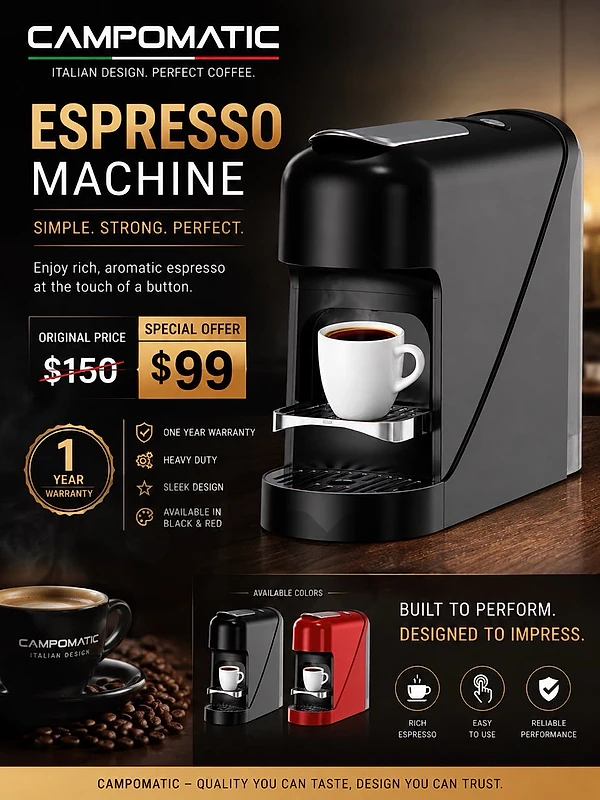 Campomatic Espresso Machine كفالة شركة