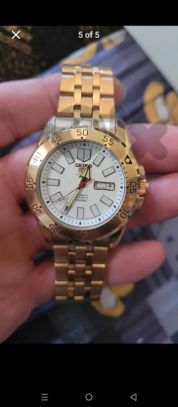 seiko 5 watch automatic 24 jewels