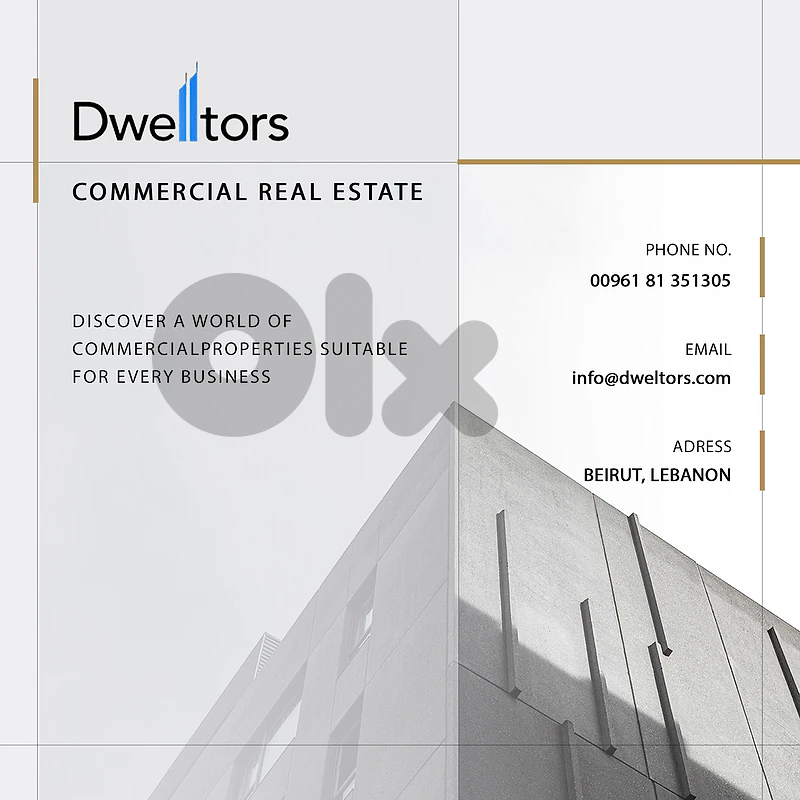 Showroom for rent in JAL EL DIB - 350 MTS2 - 10 Mt Height
