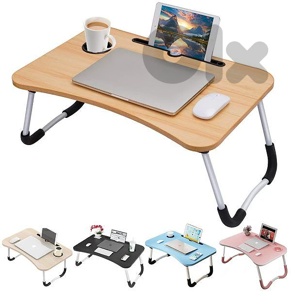 Laptop Desk Foldable Bed Tray With Cup Holder