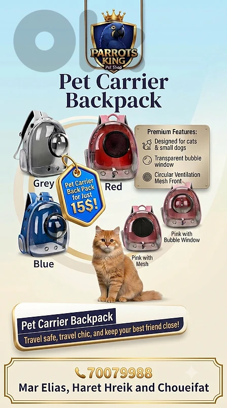 Pet carrier Travel Backpack for just 15$