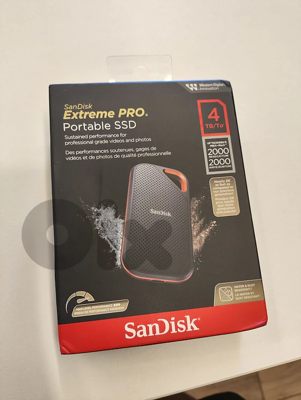 4TB SanDisk Extreme Pro Portable SSD - up to 2000MB/s 4TB SanDisk Extreme Pro Portable SSD - up to 2000MB/s
