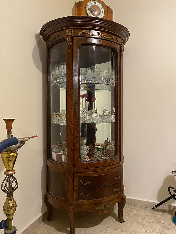 فاترينا مصرية بنقوش vintage cabinet/vitrine