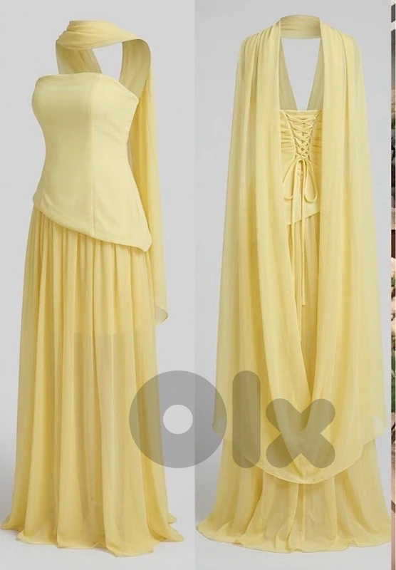 butter yellow dress
