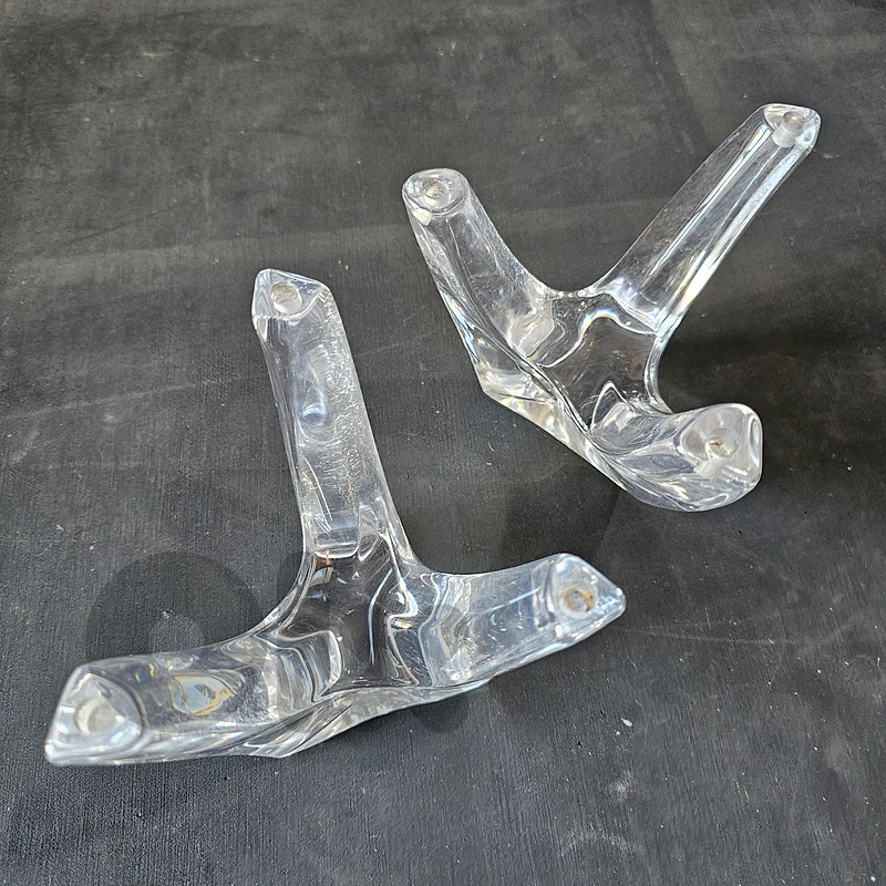 Pair of chandelier Crystal Daum France