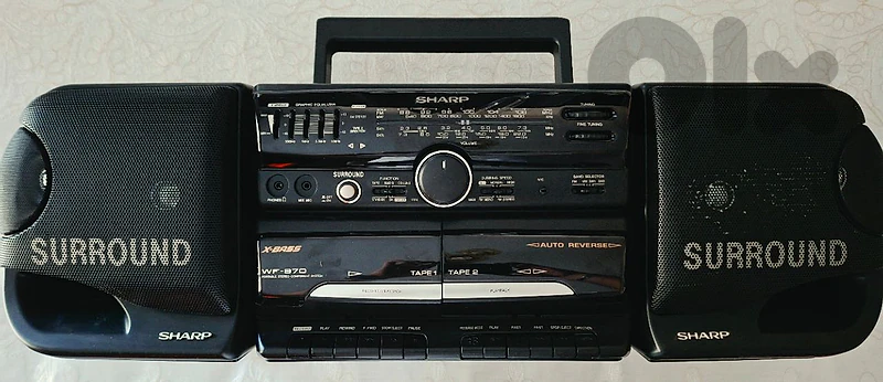 Sharp stereo radio double cassette