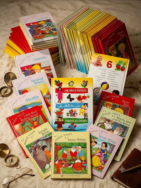 27 Children Book:15 Arabic-English-French Learning Books&12 Storybooks